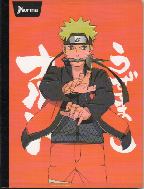 Cuaderno cosido cuadriculado niño x 50 hojas Naruto