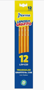LAPIZ NORMA NEGRO X 12
