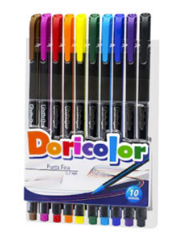 MICROPUNTA DORICOLOR SURTIDO X 10