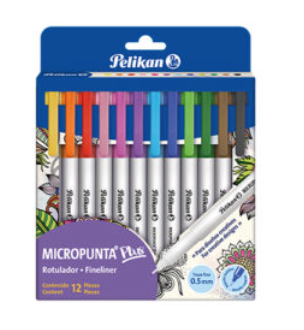 MICROPUNTA PELIKAN SURTIDO X 12