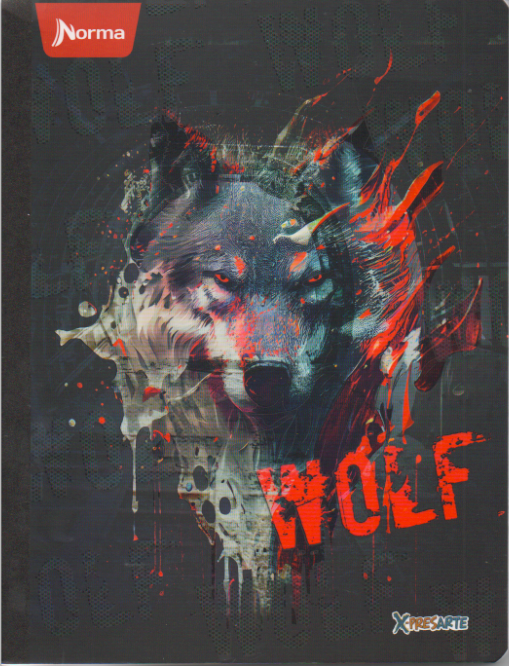 Cuaderno cosido cuadriculado niño x 100 hojas Wolf