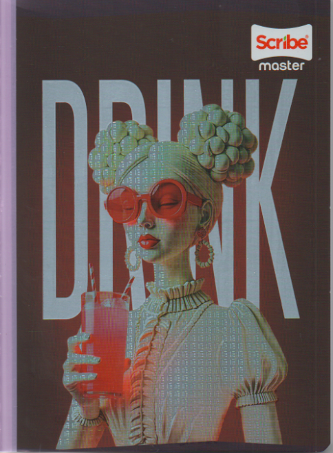 Cuaderno cosido cuadriculado niña x 100 Drink
