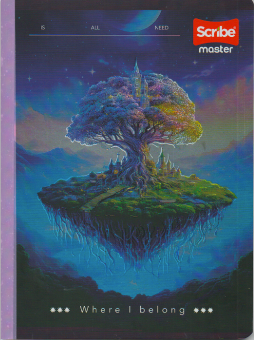Cuaderno cosido cuadriculado niña x 50 Where I belong