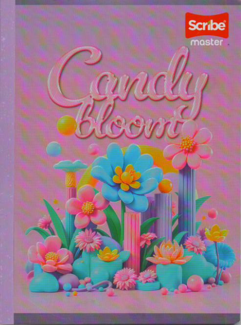 Cuaderno cosido cuadriculado niña x 50 Candy Bloom