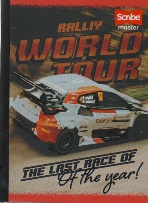 Cuaderno cosido cuadriculado niño x 100 hojas Rally world cup