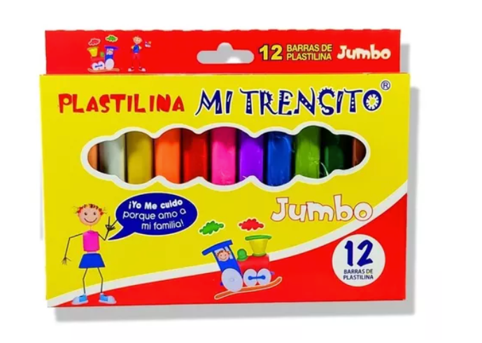 Plastilina barra gruesa mi trensito
