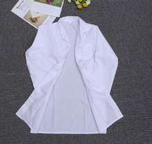 Bata de laboratorio blanca poliester