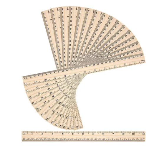 Regla madera 30 cm