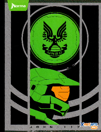 Cuaderno cuadriculado niño 100 hojas Halo John 117