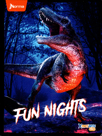 Cuaderno cuadriculado niño 50 hojas Fun Nigths