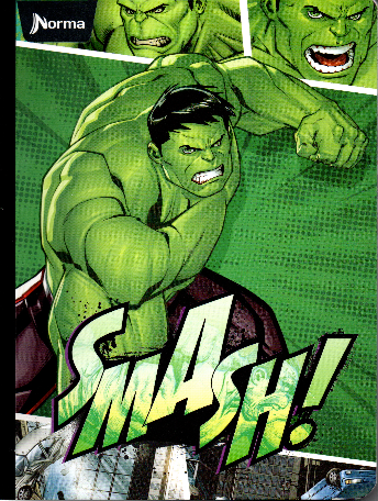 Cuaderno cuadriculado niño 50 hojas Smash