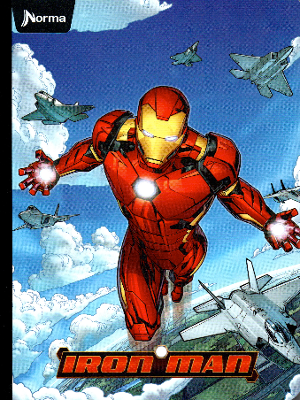Cuaderno cuadriculado niño 50 hojas Iron man
