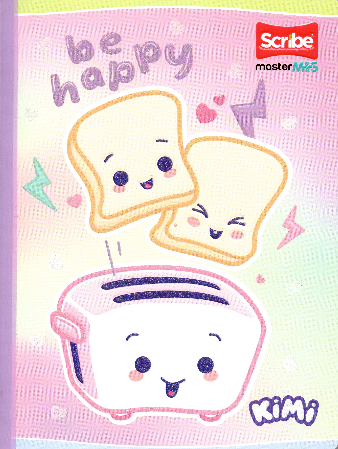Cuaderno niña ferrocarril 100 hojas kimi Be happy
