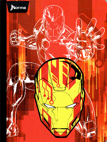Cuaderno cuadriculado niño 50 hojas iron man