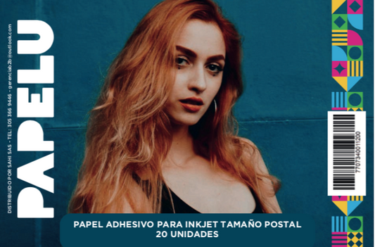 Papel adhesivo para inkjet POSTAL x 20 unidades