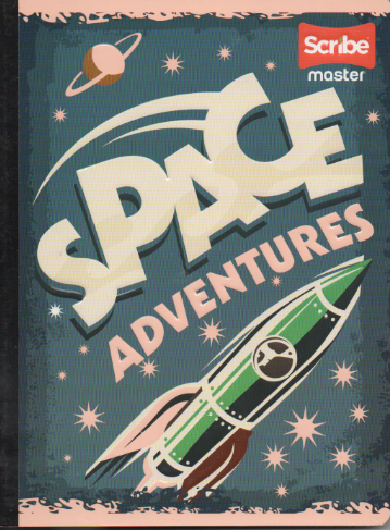 Cuaderno cosido rayado niño x 100 Space adventure