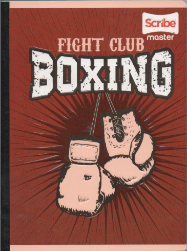 Cuaderno cosido rayado niño x 100 Boxing