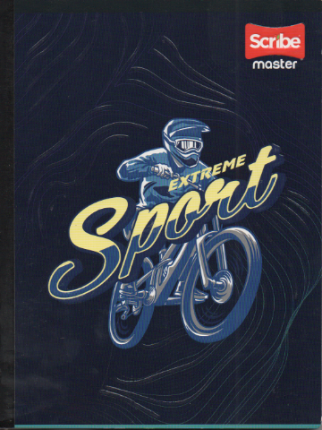 Cuaderno cosido rayado niño x 100 Xtreme sport