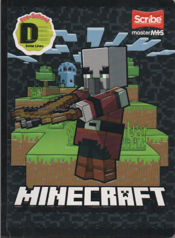 Cuaderno Ferrocarril tipo D 100 hojas Minecraft