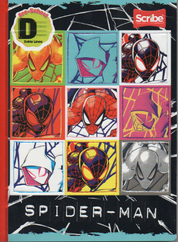 Cuaderno Ferrocarril tipo D 100 hojas Spiderman