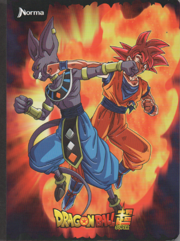Cuaderno niño cosido cuadriculado 100 hojas Dragon ball