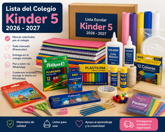 Paquete Colegio Kinder 5