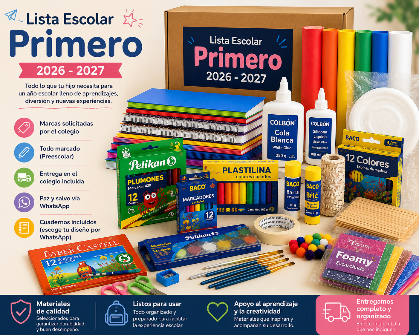 Paquete Colegio Primero