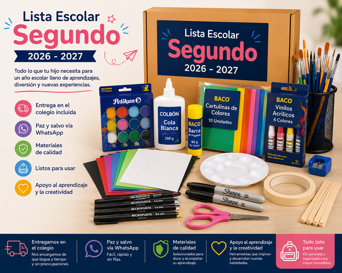 Paquete Colegio Segundo