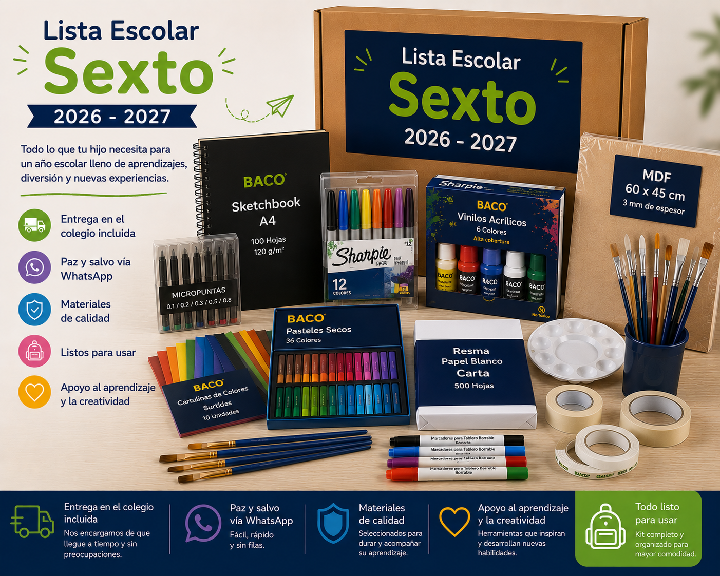 Paquete Colegio Sexto