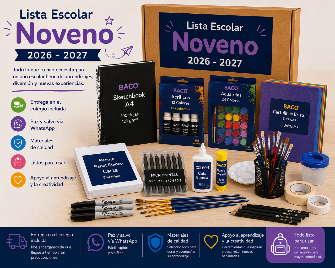 Paquete Colegio Noveno