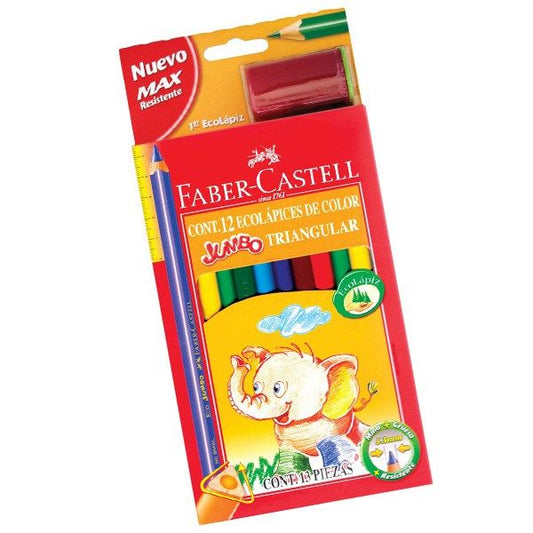 Colores Faber Castell X 12 JUMBO