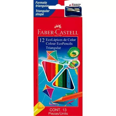 Colores Faber castell x 12 triangulares