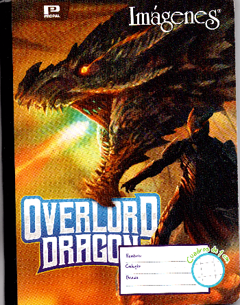 Cuaderno cuadros tipo b niño Norma 100 hojas OVERLORD DRAGON
