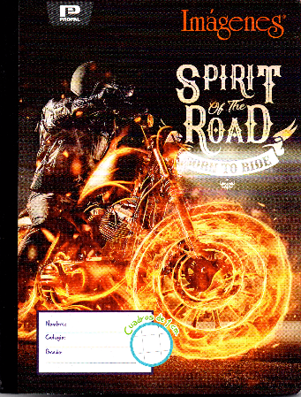 Cuaderno niño cuadritos tipo B 100 hojas SPIRIT TO ROAD