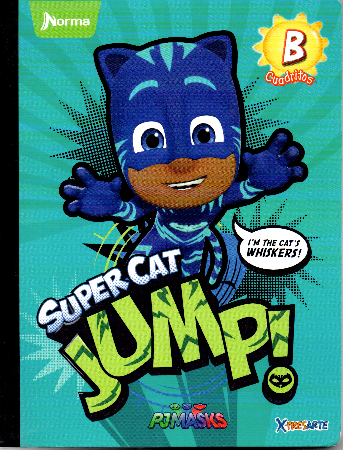 Cuaderno cuadros tipo b niño Norma 100 hojas SUPER CAT JUMP