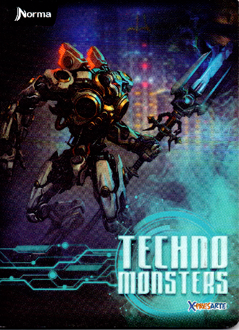 Cuaderno ferrocaril niño Norma 50 hojas TECHNO MONSTERS