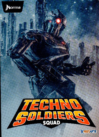 Cuaderno niño cuadriculado 50 hojas TECHNO SOLDIERS