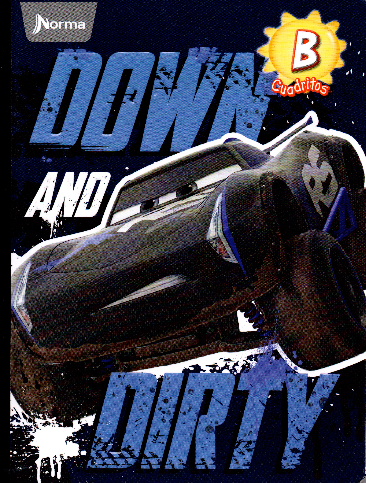 Cuaderno niño cuadritos tipo B 100 hojas DOWN N DIRTY