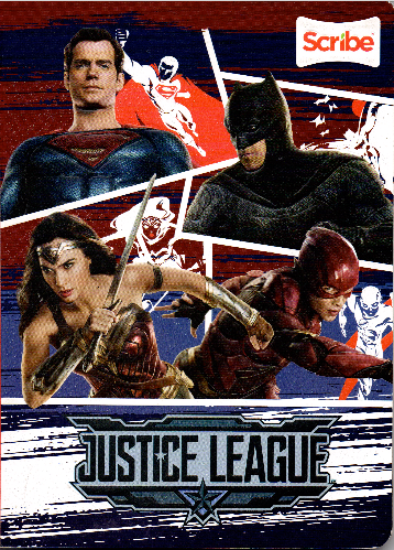 Cuaderno niño ferrocarril 100 hojas JUSTICE LEAGUE FLASH