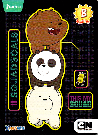 Cuaderno niño cuadritos tipo B 100 hojas WE BEAR BEARS