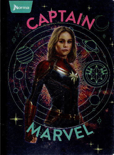 Cuaderno niño rayado 50 hojas CAPTAIN MARVEL