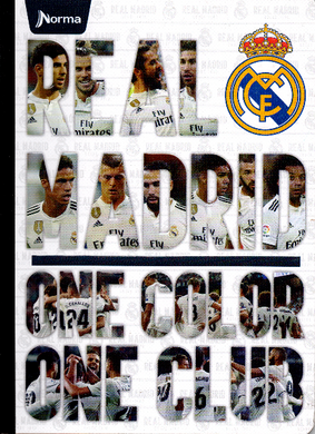 Copia de Cuaderno niño RAYADO 50 hojas REAL MADRID