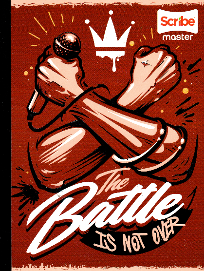 Cuaderno niño cuadriculado 100 hojas THE BATTLE
