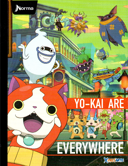 Cuaderno niño rayado 50 hojas yo kai watch