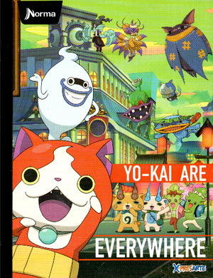Cuaderno niño rayado 50 hojas yo kai watch