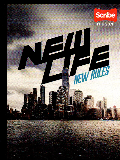 Cuaderno niño cuadriculdo 50 hojas NEW LIFE NEW RULES