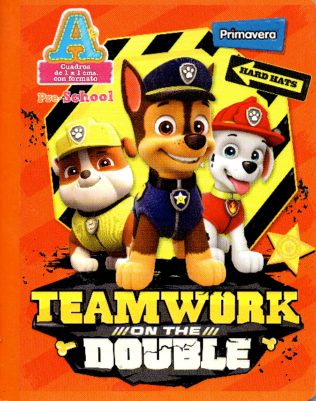 Cuaderno niño cuadritos tipo A 100 hojas TEAM WORK