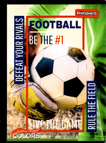 Cuaderno niño cuadriculado 100 hojas FOOTBALL #1