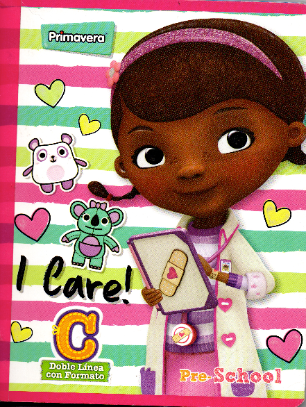 Cuaderno cuadritos tipo b 100 hojas I CARE