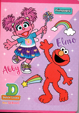Cuaderno cuadritos tipo D 100 hojas ABBY & ELMO